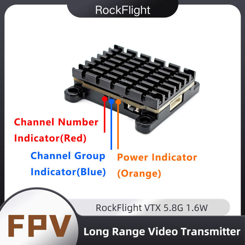 RockFlight TX663 VTX 5.8G 48CH - огляд і ціна Drone Racing Frame